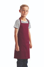 Artisan Collection by Reprime Burgundy Recycled Youth Bib Apron (No Pockets)