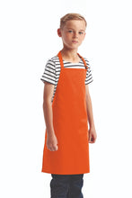 Artisan Collection by Reprime Orange Recycled Youth Bib Apron (No Pockets)