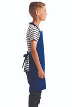 Royal Blue Recycled Youth Bib Apron (No Pockets)
