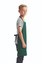 Artisan Collection by Reprime Green Recycled Youth Bib Apron (No Pockets)