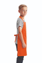 Artisan Collection by Reprime Orange Recycled Youth Bib Apron (No Pockets)