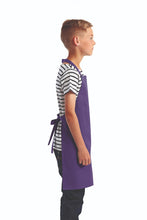 Artisan Collection by Reprime Purple Recycled Youth Bib Apron (No Pockets)