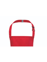 Red Recycled Youth Bib Apron (No Pockets)