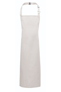 White Recycled Youth Bib Apron (No Pockets)