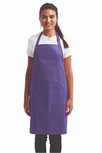 Artisan Collection by Reprime Purple Sustainable Bib Apron (1 Pocket w/ Pencil Divide)