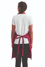 Artisan Collection by Reprime Burgundy Sustainable Bib Apron (1 Pocket w/ Pencil Divide)