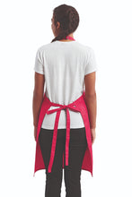 Artisan Collection by Reprime Hot Pink Sustainable Bib Apron (1 Pocket w/ Pencil Divide)