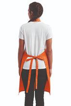 Artisan Collection by Reprime Orange Sustainable Bib Apron (1 Pocket w/ Pencil Divide)