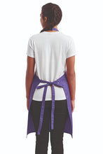 Artisan Collection by Reprime Purple Sustainable Bib Apron (1 Pocket w/ Pencil Divide)