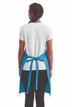 Artisan Collection by Reprime Turquoise Sustainable Bib Apron (1 Pocket w/ Pencil Divide)