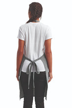 Artisan Collection by Reprime Grey Denim Sustainable Bib Apron (1 Pocket w/ Pencil Divide)