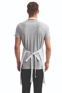White Sustainable Bib Apron (1 Pocket w/ Pencil Divide)