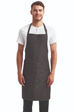 Artisan Collection by Reprime Black Denim Colours’ Sustainable Bib Apron (1 Pocket w/ Pencil Divide)