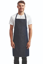 Artisan Collection by Reprime Indigo Denim Colours’ Sustainable Bib Apron (1 Pocket w/ Pencil Divide)