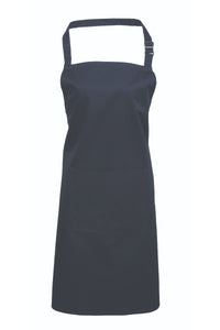 Navy Sustainable Bib Apron (1 Pocket w/ Pencil Divide)
