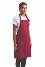 Artisan Collection by Reprime Burgundy Sustainable Bib Apron (1 Pocket w/ Pencil Divide)