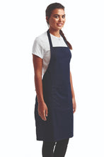 Navy Sustainable Bib Apron (1 Pocket w/ Pencil Divide)