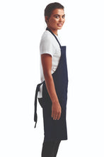 Navy Sustainable Bib Apron (1 Pocket w/ Pencil Divide)