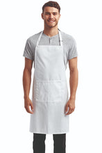 Artisan Collection by Reprime White Colours’ Sustainable Bib Apron (1 Pocket w/ Pencil Divide)
