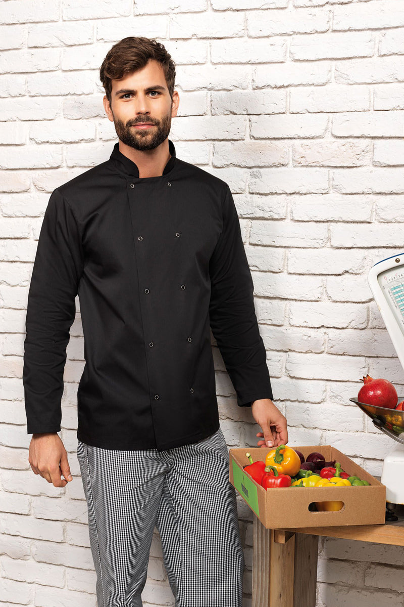 Artisan Collection by Reprime Chef's Long Sleeve Stud Coat