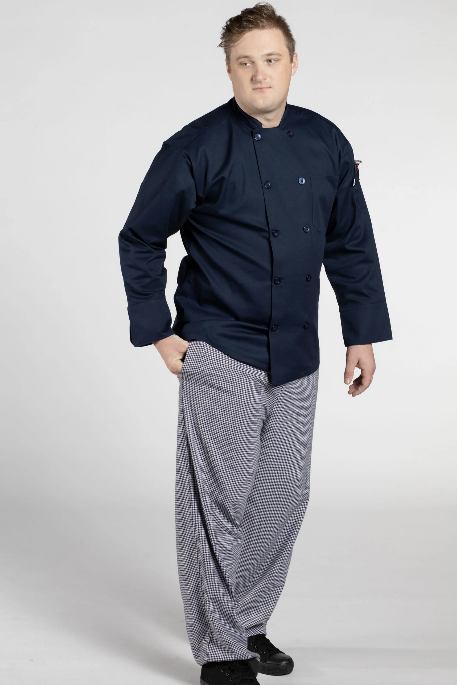 Navy Orleans Chef Coat