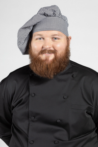 Houndstooth Twill Chef Hat