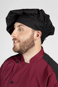 Black Twill Chef Hat