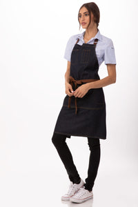 Memphis Indigo Blue Denim Bib Apron