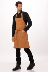 Rockford Nutmeg Bib Apron