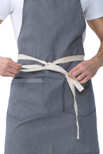 Chef Works Ridgewood Indigo Blue Stripe Bib Apron