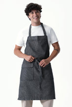 Utility Black Natural Bib Apron