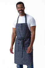 Utility Navy Natural Bib Apron