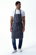 Utility Navy Natural Bib Apron