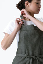 Utility Olive Natural Bib Apron