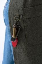 Utility Olive Natural Bib Apron