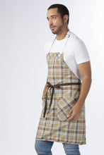 Olympia Brown Bib Apron (2 Pocket Reversible)