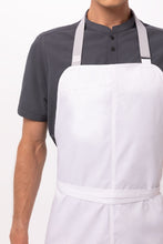 Brio White Chef's Bib Apron