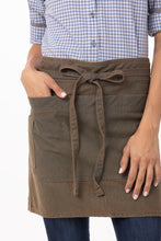 Uptown Blue-Taupe Half Bistro Apron
