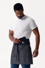 Utility Black Natural Half Bistro Apron