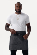 Utility Black Natural Half Bistro Apron