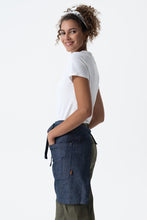 Utility Navy Natural Half Bistro Apron