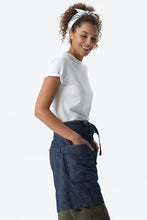 Utility Navy Natural Half Bistro Apron