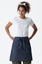Utility Navy Natural Half Bistro Apron