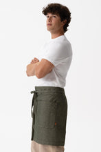 Utility Olive Natural Half Bistro Apron
