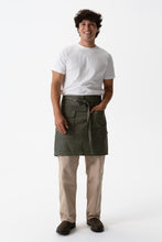 Utility Olive Natural Half Bistro Apron