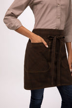 Olympia Brown Half Bistro Apron (2 Pocket Reversible)