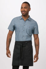 Olympia Grey Half Bistro Apron (2 Pocket Reversible)