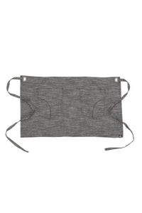 Corvallis Black & Steel Grey Half Bistro Apron