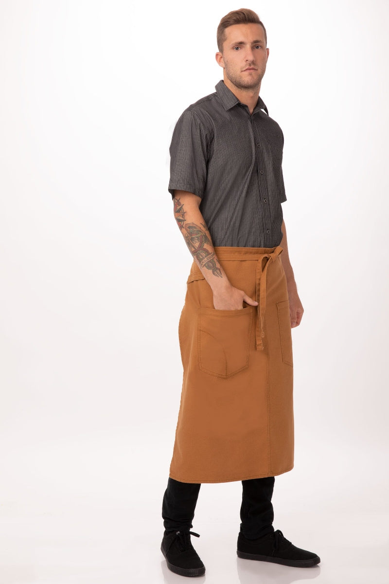 Rockford Nutmeg Bistro Apron (2 Pockets)