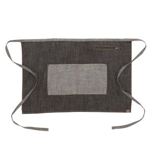 Manhattan Black Denim Half Bistro Apron